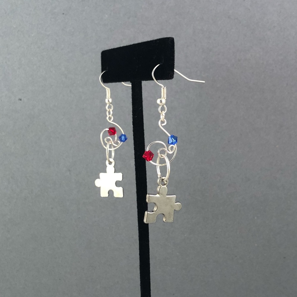 Handmade Autism Awareness Earrings